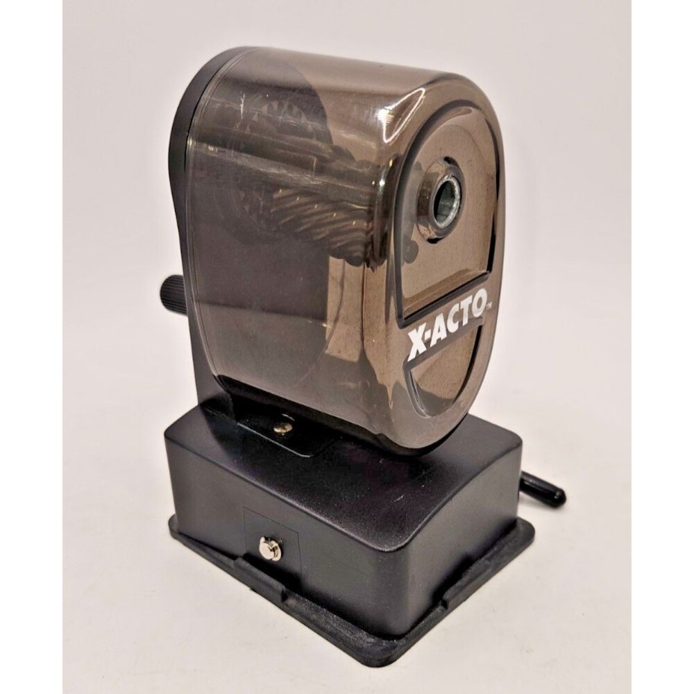 X-Acto Bulldog Vacuum Mount Manual Pencil Sharpener, Black. Excellent condition